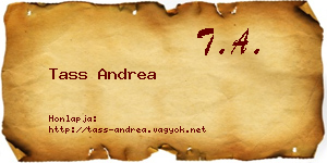 Tass Andrea névjegykártya